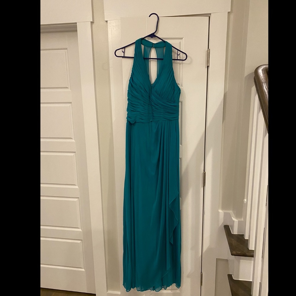 Azazie teal bridesmaid dress
